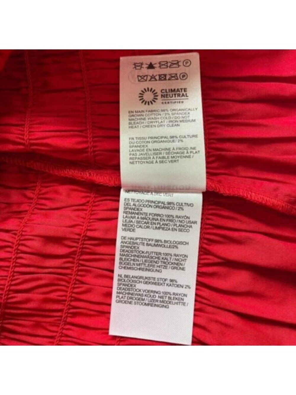 NEW Reformation Laguna Two Piece Matching Midi Skirt Set Lipstick Red US 2 UK 4 - Picture 10 of 14